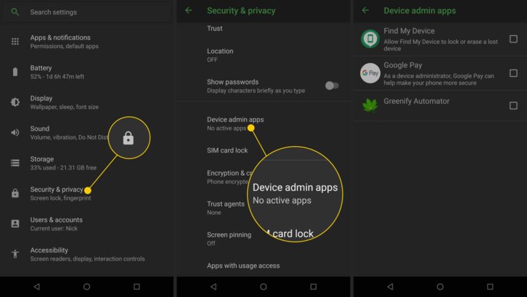 How Can I Find Hidden Device Administrator in Android?