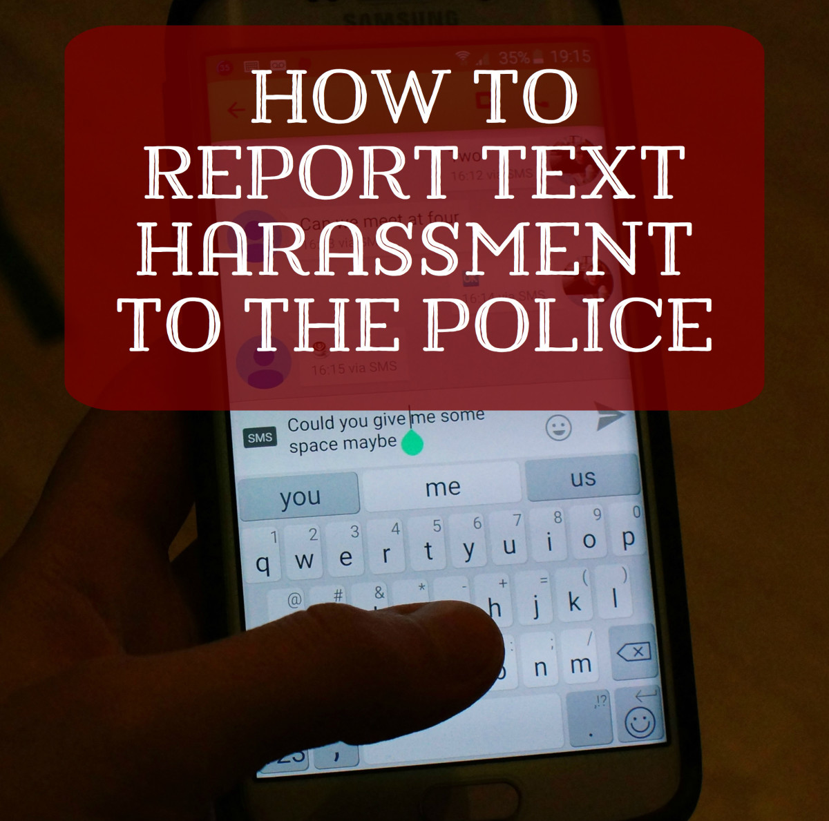 getting harassing text messages how to report them to police